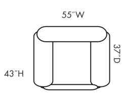 Stallion Brown Snuggle Up Recliner -Franklin || DHP || PEAK Sofa Shop 810168898 5