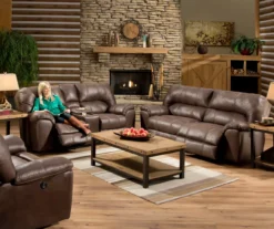 Stratolounger Stallion Reclining Console Loveseat -Franklin || DHP || PEAK Sofa Shop 810182518 810182519 810168898 2