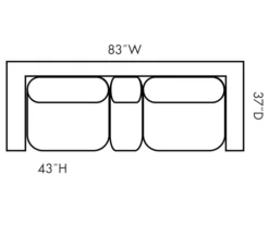 Stratolounger Stallion Reclining Console Loveseat -Franklin || DHP || PEAK Sofa Shop 810182519 5 1