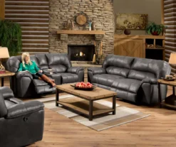 Stratolounger Stallion Reclining Console Loveseat -Franklin || DHP || PEAK Sofa Shop 810348638 810348639 810348640