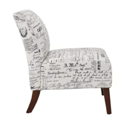 Shelby Script Armless Accent Chair -Franklin || DHP || PEAK Sofa Shop 810389655 4 1