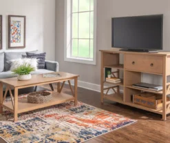 Rockford Rustic Gray 5-Shelf TV & Media Center -Franklin || DHP || PEAK Sofa Shop 810389684 A0 10