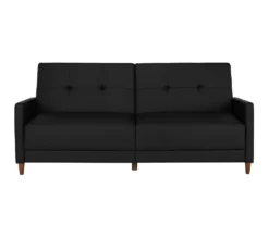 Ameriwood Avianna Faux Leather Coil Futon -Franklin || DHP || PEAK Sofa Shop 810405140 3 1