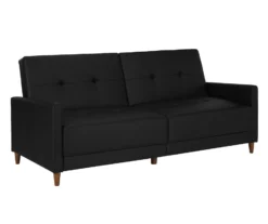 Ameriwood Avianna Faux Leather Coil Futon -Franklin || DHP || PEAK Sofa Shop 810405140 4 1