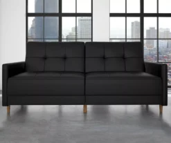 Ameriwood Avianna Faux Leather Coil Futon -Franklin || DHP || PEAK Sofa Shop 810405140 4