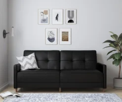 Ameriwood Avianna Faux Leather Coil Futon -Franklin || DHP || PEAK Sofa Shop 810405140 5 1