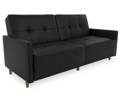 Ameriwood Avianna Faux Leather Coil Futon -Franklin || DHP || PEAK Sofa Shop 810405140 5
