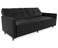 Ameriwood Avianna Faux Leather Coil Futon -Franklin || DHP || PEAK Sofa Shop 810405140 7
