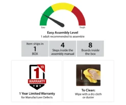 Topaz Brown Oak TV Stand -Franklin || DHP || PEAK Sofa Shop 810464974 6