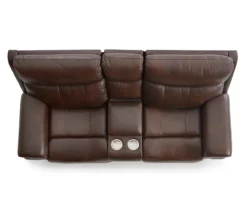 Wellsley Leather Power Reclining Console Loveseat -Franklin || DHP || PEAK Sofa Shop 810469259 7
