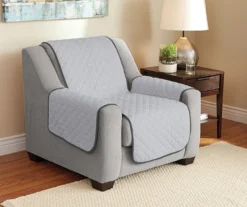 Gray Reversible Chair & Recliner Furniture Protector -Franklin || DHP || PEAK Sofa Shop 810498225 3