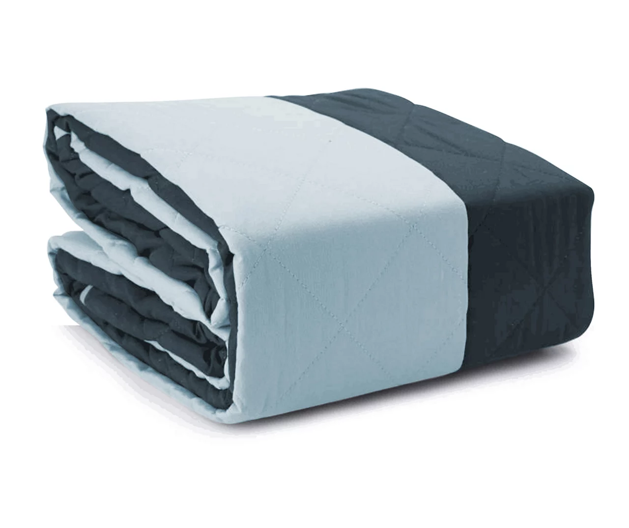 Navy & Light Blue Microfiber Reversible Sofa Furniture Protector 3 Navy & Light Blue Microfiber Reversible Sofa Furniture Protector - Image 3