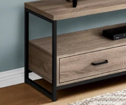 48" Dark Taupe 2-Drawer TV Stand -Franklin || DHP || PEAK Sofa Shop 810512921 4