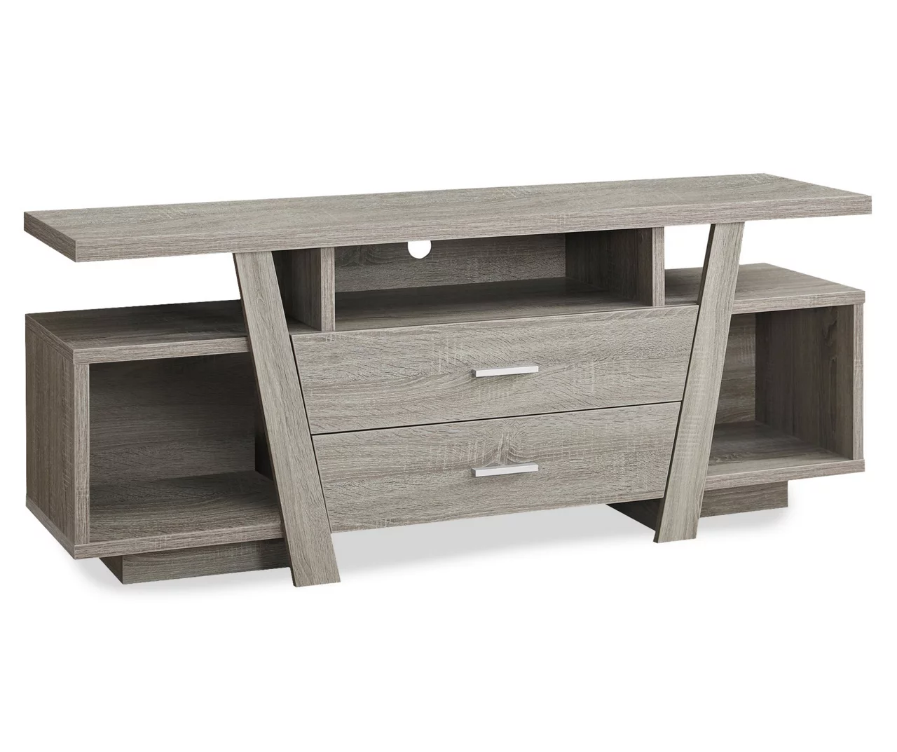 60" Dark Taupe 2-Drawer TV Stand 1 60" Dark Taupe 2-Drawer TV Stand