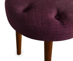 Penelope Eggplant Tufted Stool -Franklin || DHP || PEAK Sofa Shop 810513574 4