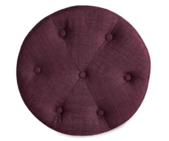 Penelope Eggplant Tufted Stool -Franklin || DHP || PEAK Sofa Shop 810513574 6