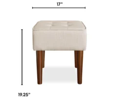 Aria Tufted Stool -Franklin || DHP || PEAK Sofa Shop 810513575 3