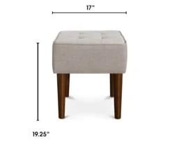 Aria Tufted Stool -Franklin || DHP || PEAK Sofa Shop 810513576 3