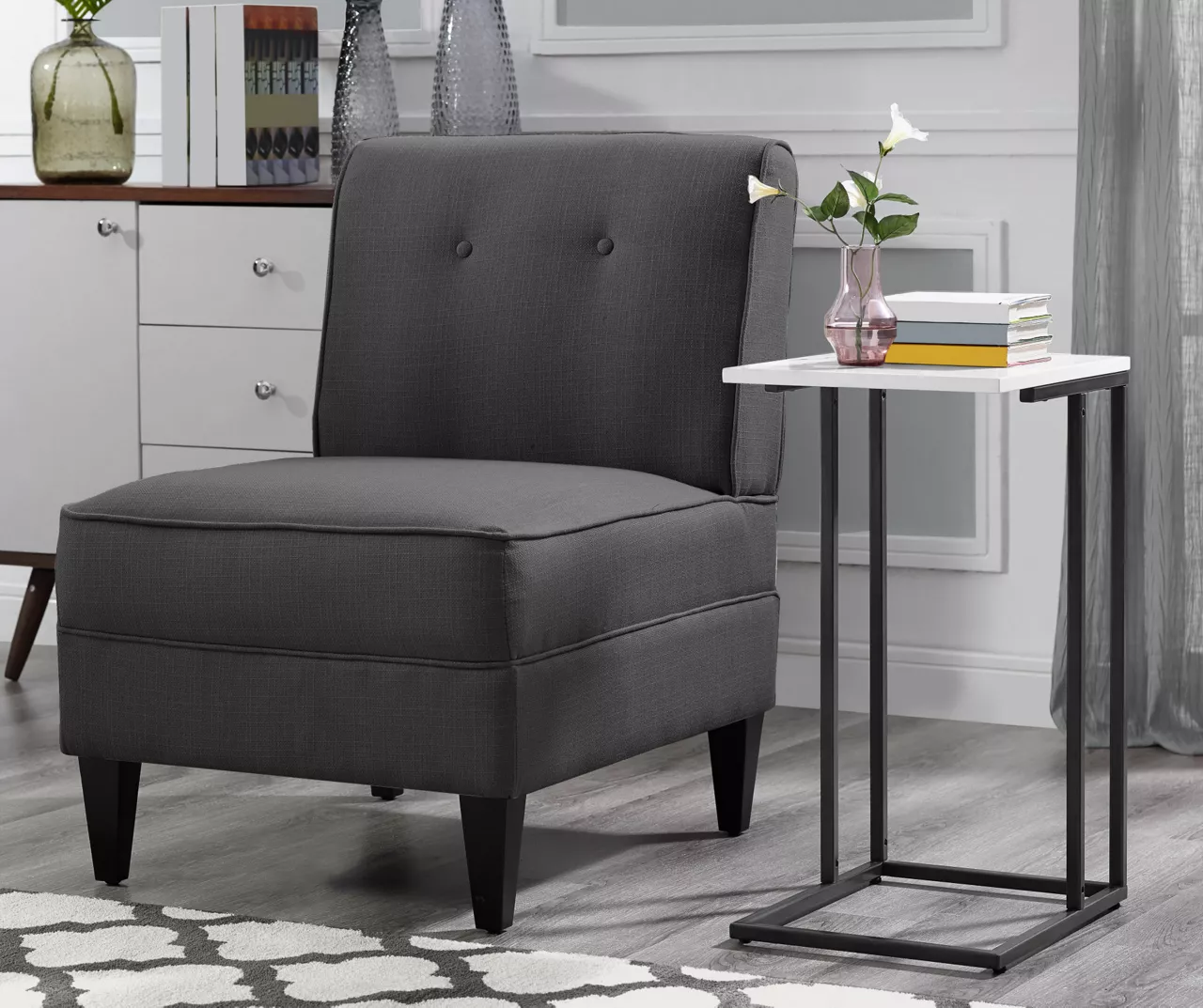 Serta Copenhagen Tufted Slipper Chair 4 Serta Copenhagen Tufted Slipper Chair - Image 4