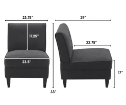 Serta Copenhagen Tufted Slipper Chair 34 Serta Copenhagen Tufted Slipper Chair -Franklin || DHP || PEAK Sofa Shop 810513580 4