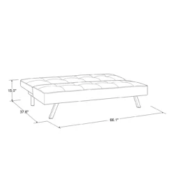 Corey Black Convertible Sofa -Franklin || DHP || PEAK Sofa Shop 810514243 111