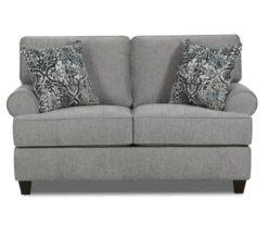 Canton Chenille Roll Arm Loveseat