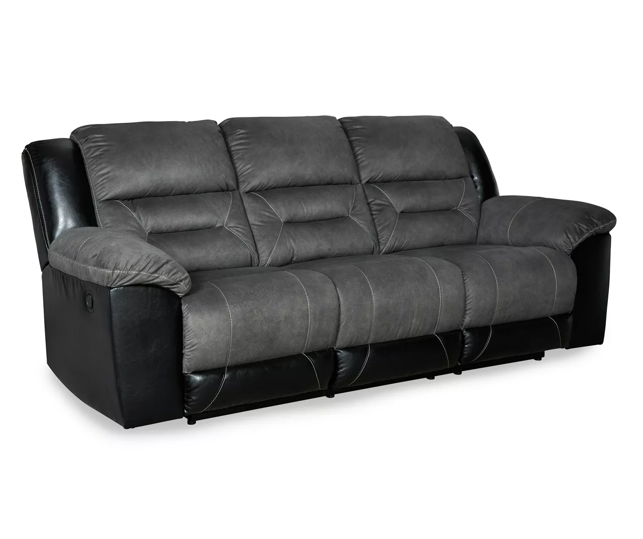 Earhart Faux Leather Reclining Sofa 3 Earhart Faux Leather Reclining Sofa - Image 3