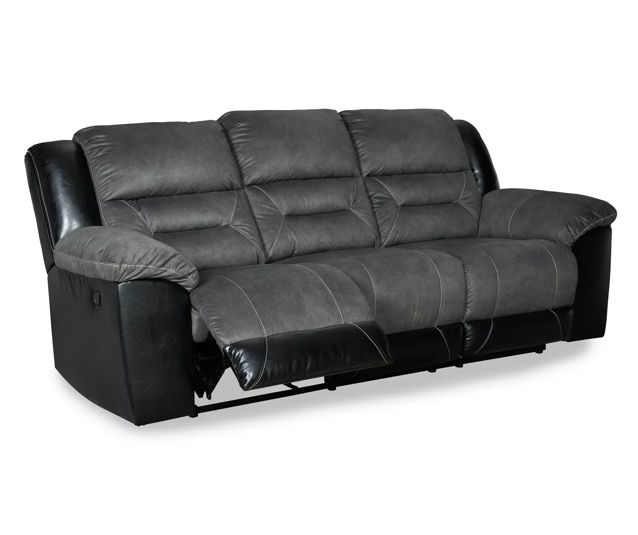 Earhart Faux Leather Reclining Sofa 6 Earhart Faux Leather Reclining Sofa - Image 6