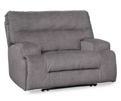 Coombs Charcoal Wide Seat Power Recliner -Franklin || DHP || PEAK Sofa Shop 810519706 1