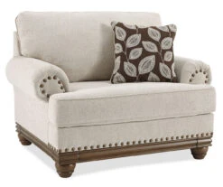 Harleson Wheat Nailhead Trim Chair And A Half
