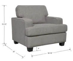 Rogers Gray Accent Chair 18 Rogers Gray Accent Chair -Franklin || DHP || PEAK Sofa Shop 810519884 5