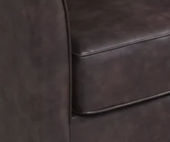 Willow River Hammond Faux Leather Swivel Accent Chair -Franklin || DHP || PEAK Sofa Shop 810519938 3