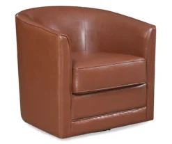 Willow River Hammond Faux Leather Swivel Accent Chair -Franklin || DHP || PEAK Sofa Shop 810519939 2