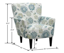 Middleton Cascade Teal Accent Chair -Franklin || DHP || PEAK Sofa Shop 810519948 5
