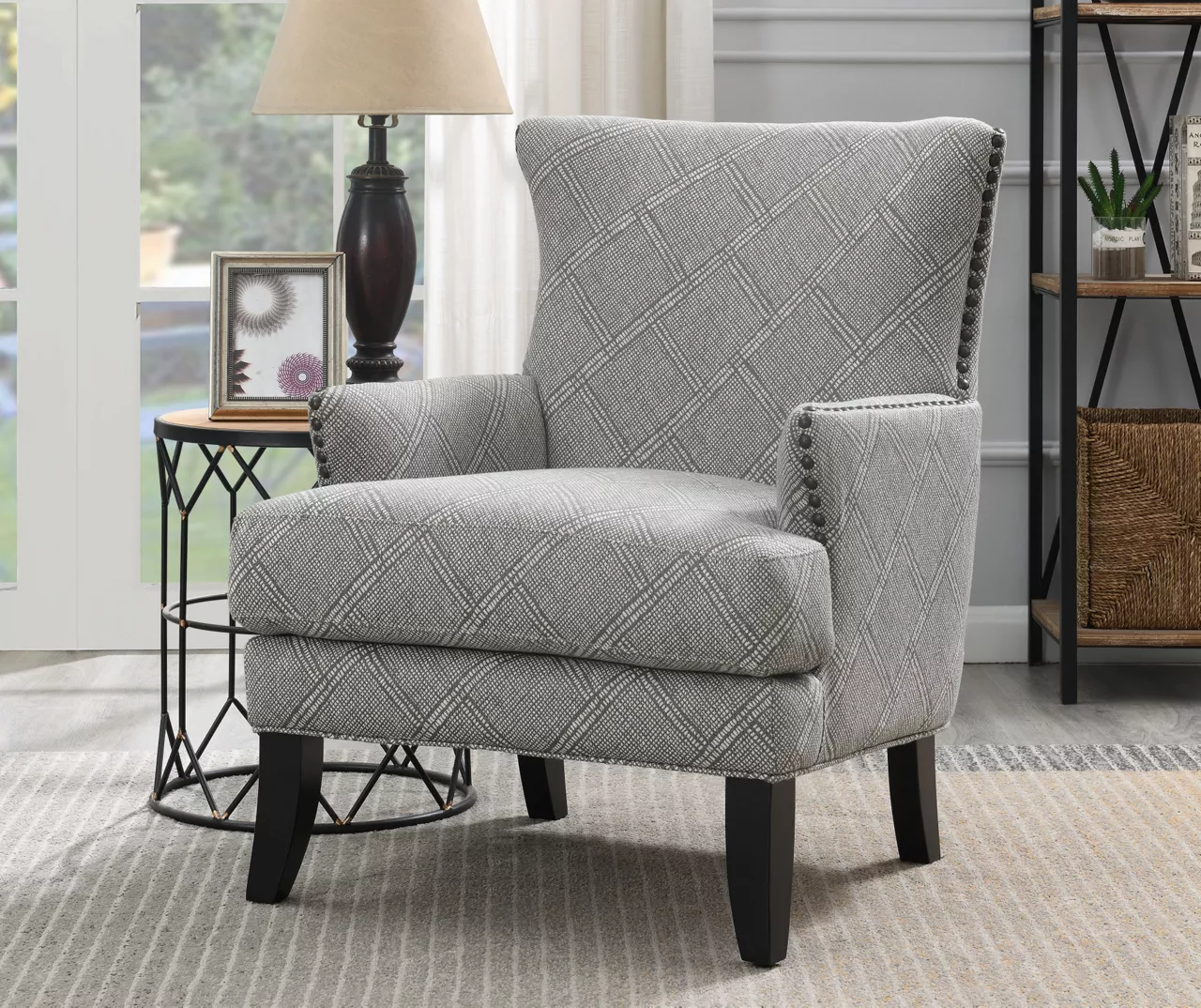 Bossa Beige Print Accent Chair 4 Bossa Beige Print Accent Chair - Image 4