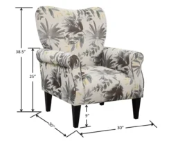 Willow River Lincoln Floral Accent Chair -Franklin || DHP || PEAK Sofa Shop 810519969 4