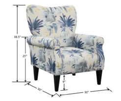 Willow River Lincoln Floral Accent Chair -Franklin || DHP || PEAK Sofa Shop 810519970 4