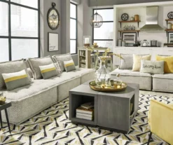 Bales Checkered Taupe Upholstered Accent Chair -Franklin || DHP || PEAK Sofa Shop 810542299 6