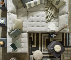 Bales Checkered Taupe Upholstered Accent Chair -Franklin || DHP || PEAK Sofa Shop 810542299 9