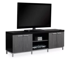 60" Black & Gray TV Stand