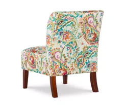 Danna Multicolor Upholstered Paisley Curved Back Slipper Chair -Franklin || DHP || PEAK Sofa Shop 810543301 4