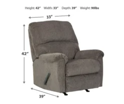 Dorsten Slate Rocker Recliner -Franklin || DHP || PEAK Sofa Shop 810587469 81