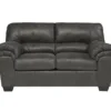 Bladen Slate Faux Leather Loveseat