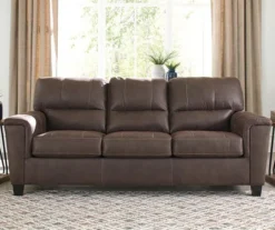 Signature Design By Ashley Navi Faux Leather Sofa -Franklin || DHP || PEAK Sofa Shop 810587483 7
