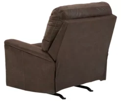 Navi Chestnut Faux Leather Rocker Recliner -Franklin || DHP || PEAK Sofa Shop 810587485 2