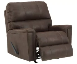 Navi Chestnut Faux Leather Rocker Recliner -Franklin || DHP || PEAK Sofa Shop 810587485 4