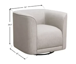 Saco Sand Swivel Accent Chair 9 Saco Sand Swivel Accent Chair -Franklin || DHP || PEAK Sofa Shop 810590536 4 1