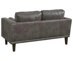 Arroyo Smoke Faux Leather Loveseat -Franklin || DHP || PEAK Sofa Shop 810594589 3