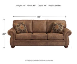 Larkinhurst Earth Faux Leather Queen Sofa Sleeper -Franklin || DHP || PEAK Sofa Shop 810594594 3