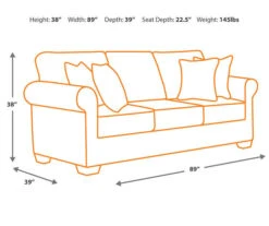 Larkinhurst Earth Faux Leather Sofa 10 Larkinhurst Earth Faux Leather Sofa -Franklin || DHP || PEAK Sofa Shop 810594595 5